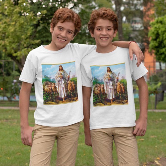 Camiseta John 10:7-21 Eu sou o bom pastor (Criador carregado)