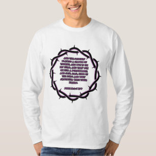 Camiseta John 19:2-3 KJV Bíblia Verse Escritura Masculina