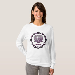 Camiseta John 19:2-3 KJV Bíblia Verse Escritura Mulheres