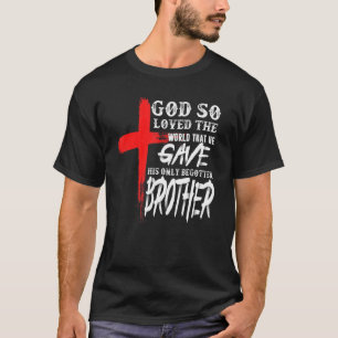 Camiseta John 316 Christian Cross Bíblia Brother