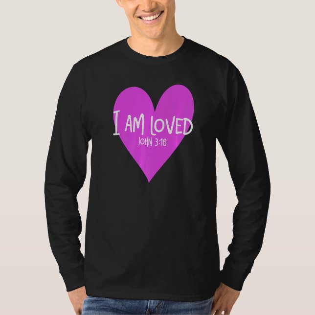 Camiseta John 316 Eu Sou Amado Coração (Frente)