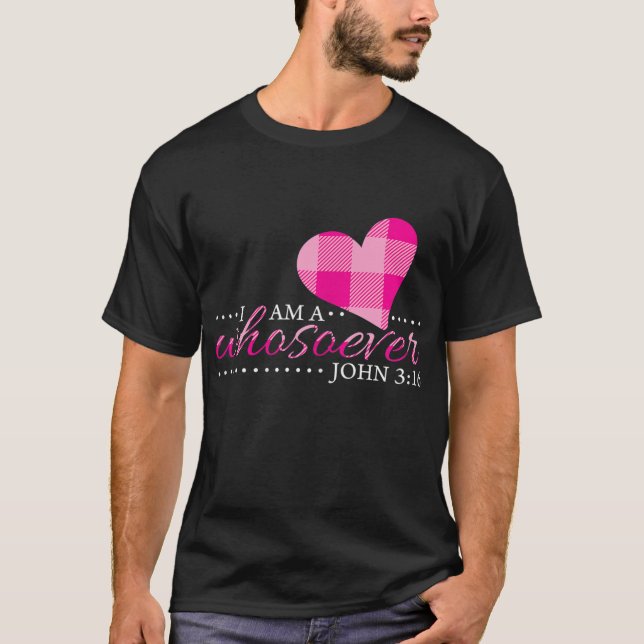 Camiseta John 316 Mulheres Eu Sou Qualquer Que Seja Cristo  (Frente)