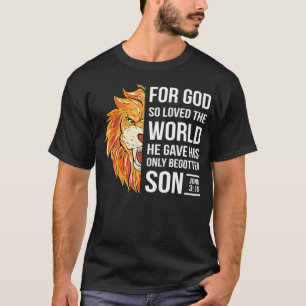 Camiseta John 316 Uma Nação Sob A Cruz Cristã de Deus