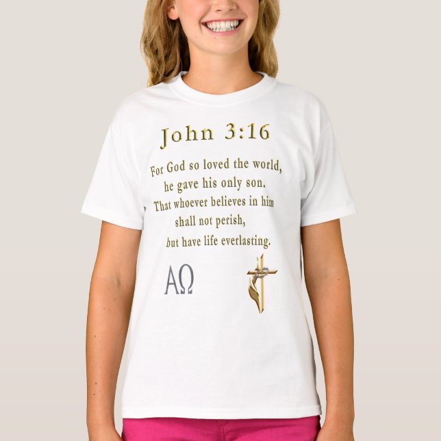 Camiseta John 3:16 (Frente)