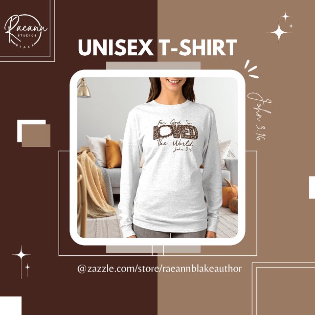 Camiseta John 3:16 Bíblia Verse T-Shirt Longa (Criador carregado)