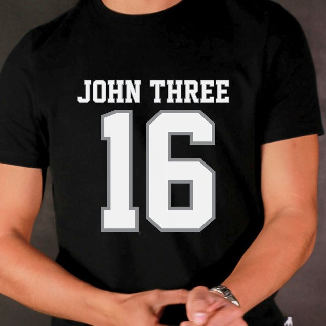 Camiseta John 3 16 Black T-shirt (John 3:16 Black T-shirt)