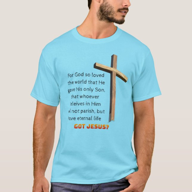 Camiseta John 3:16 Cross T-Shirt (Frente)