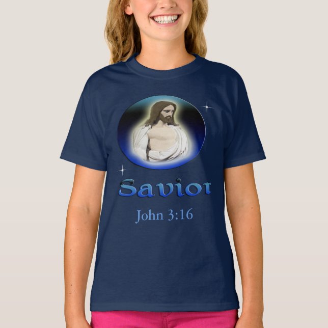 Camiseta John 3:16 Salvador (Frente)