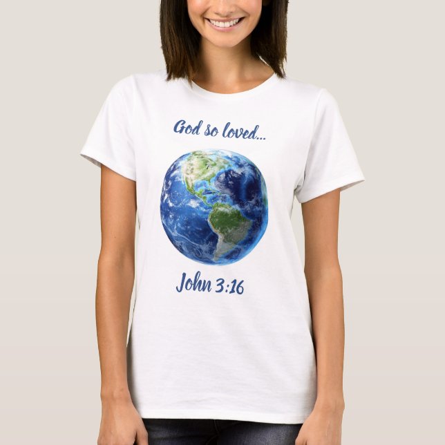 Camiseta John 3:16 T-shirt (Frente)