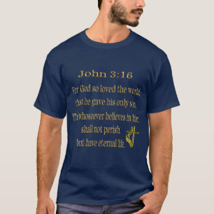 Camiseta John 3:16 t-shirt cristã