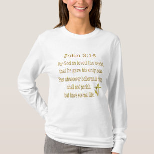 Camiseta John 3:16 t-shirt cristã