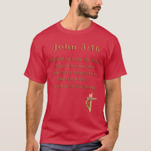Camiseta John 3:16 t-shirts cristãs