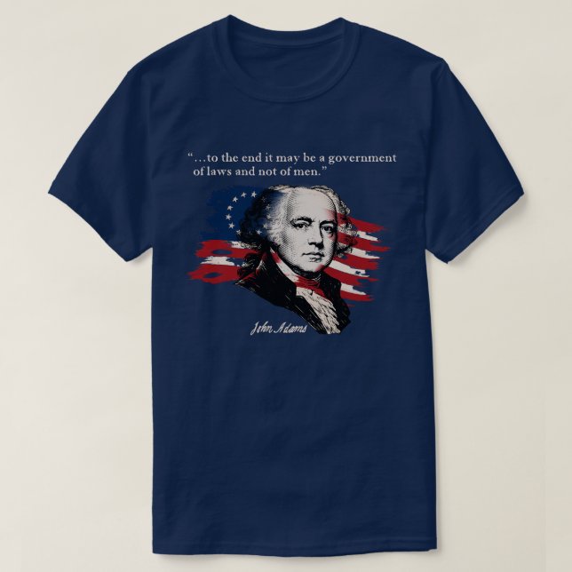 Camiseta John Adams (Frente do Design)