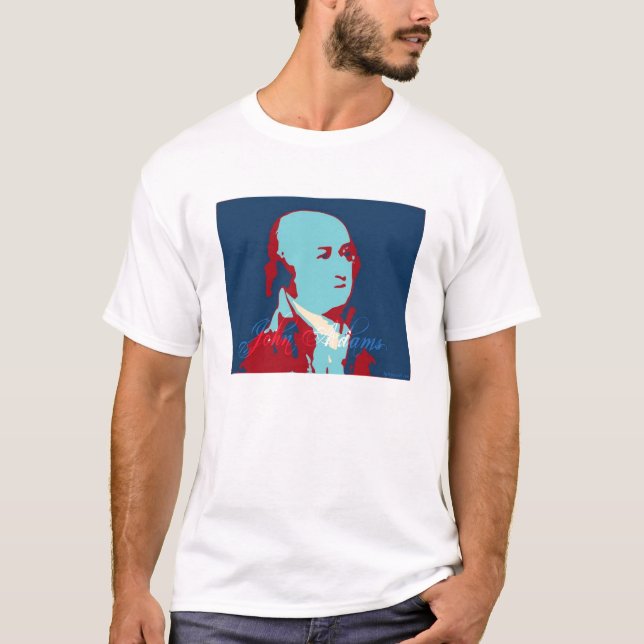 Camiseta John Adams patriótico (Frente)