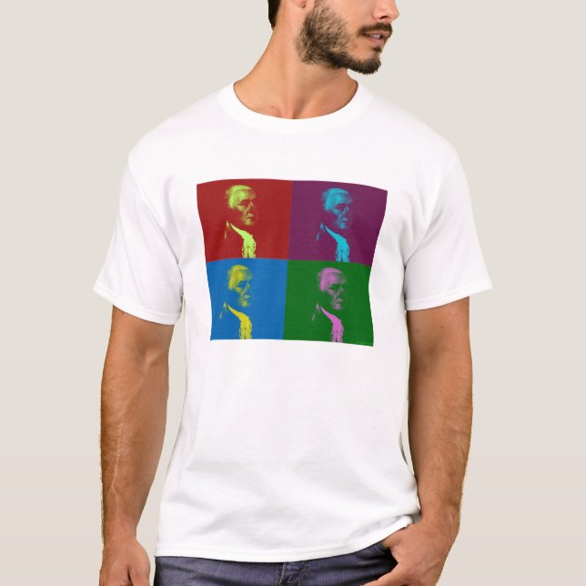 Camiseta John Adams PopArt (Frente)