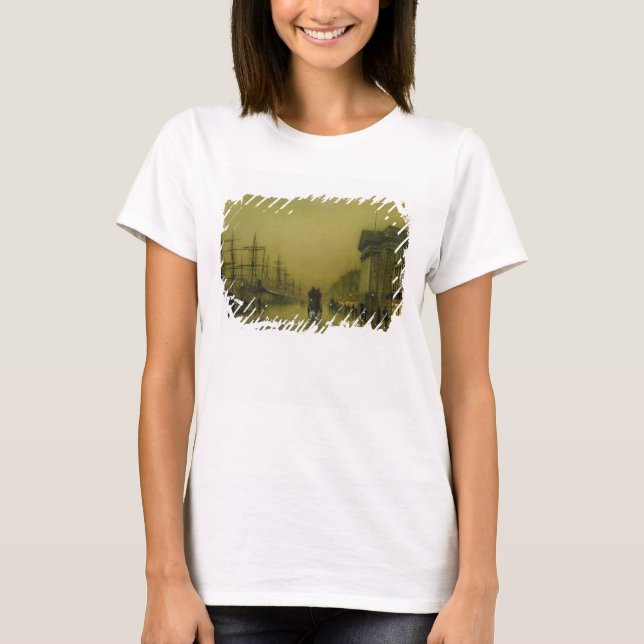 Camiseta John Atkinson Grimshaw | Alfândegas Liverpool Dock (Frente)
