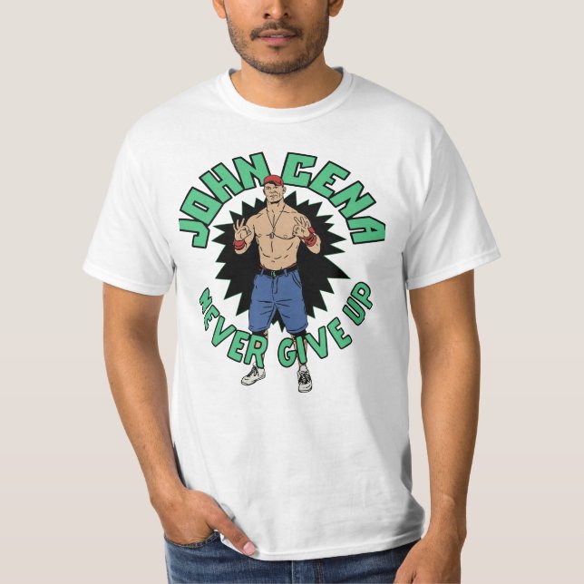 Camiseta John Cena Never Give Up (Frente)