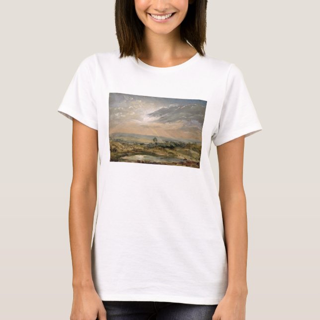 Camiseta John Constable | Branch Hill Pond, Hampstead (Frente)