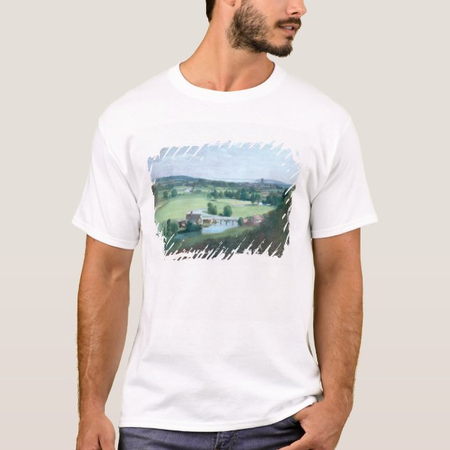 Camiseta John Constable | o vale do Stour com Dedh (Frente)