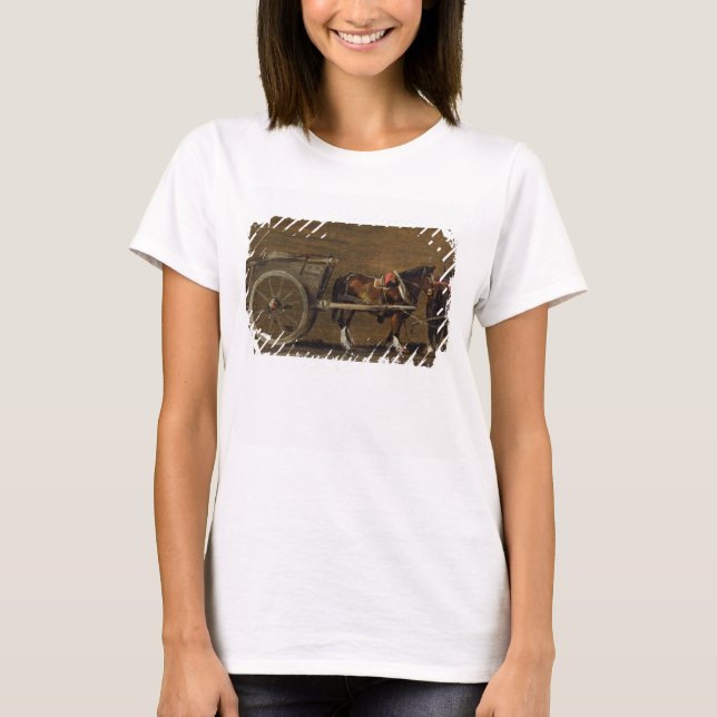 Camiseta John Constable | Um carrinho de Fazenda com dois c (Frente)
