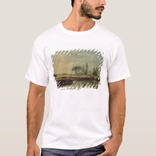 Camiseta John Constable uma barca abaixo do fechamento de