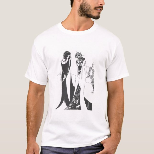 Camiseta John e Salome, por Aubrey Beardsley. HD (Frente)