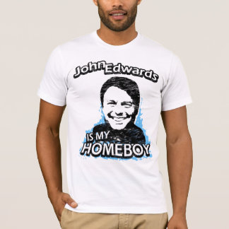 Camiseta John Edwards é meu ficar em casa
