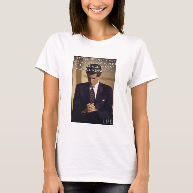 Camiseta John F Kennedy Jr Good Man (Frente)