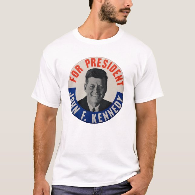 Camiseta John F Kennedy para o Presidente! (Frente)