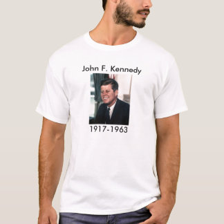 Camiseta John F. Kennedy, retrato branco da foto da casa