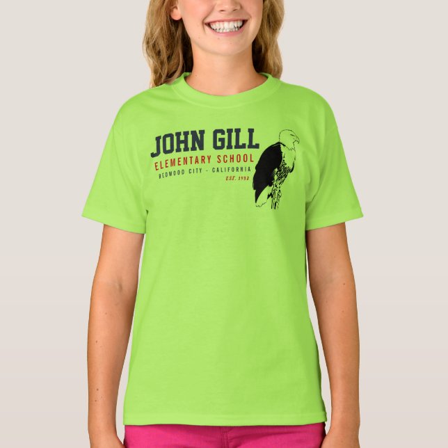 Camiseta John Gill Eagle Girls Jersey V-Neck (Frente)