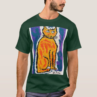 Camiseta John Hinckley original do gato pintando TShirt