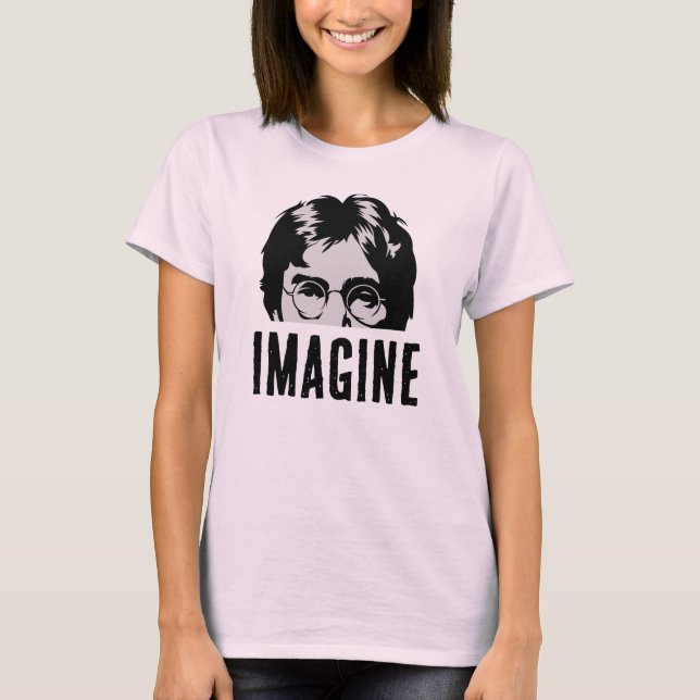 Camiseta John Lennon "Imagine" | Iconic Minimalist Portrait (Frente)