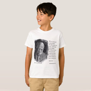 Camiseta John Lewis & Citação Belo Retrato 