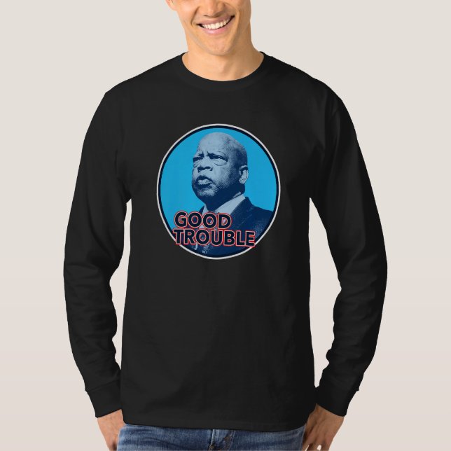 Camiseta John Lewis Entra em Bom Problema Necessário (Frente)