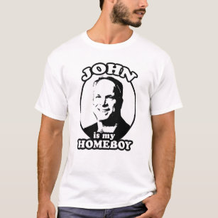 Camiseta John McCain é meus ficar em casa/John é meu ficar