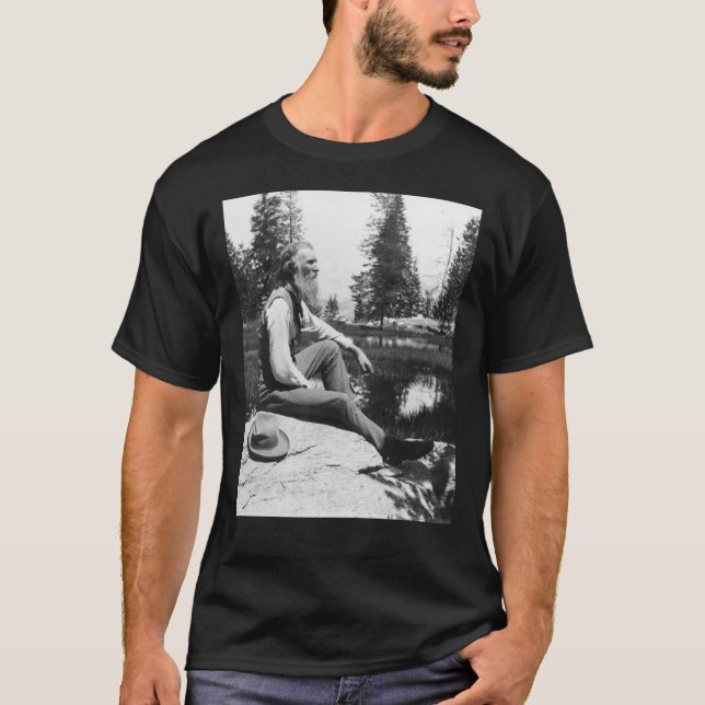 Camiseta John Muir - &quot;John das Montanhas & quot; Clas (Frente)