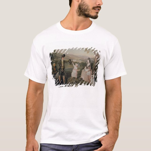 Camiseta John, o 4o duque de Atholl e sua família (Frente)
