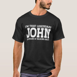 Camiseta John Personal Name Funny John