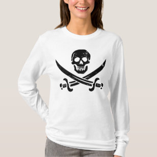 Camiseta John Rackham (Calico Jack) Pirata Flag Jolly Roger
