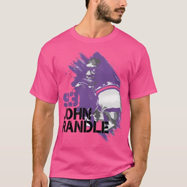 Camiseta John Randle Minnesota Paint (Frente)
