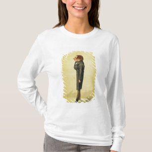 Camiseta John Ruskin (1819-1900), caricatura por Cecioni