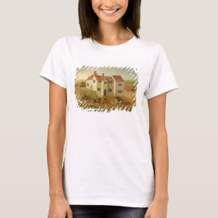 Camiseta John Sidey e seus cães em uma casa da quinta pert
