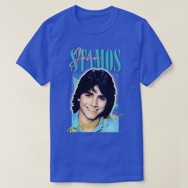 Camiseta John Stamos Aestic Retro Fan Art (Frente do Design)