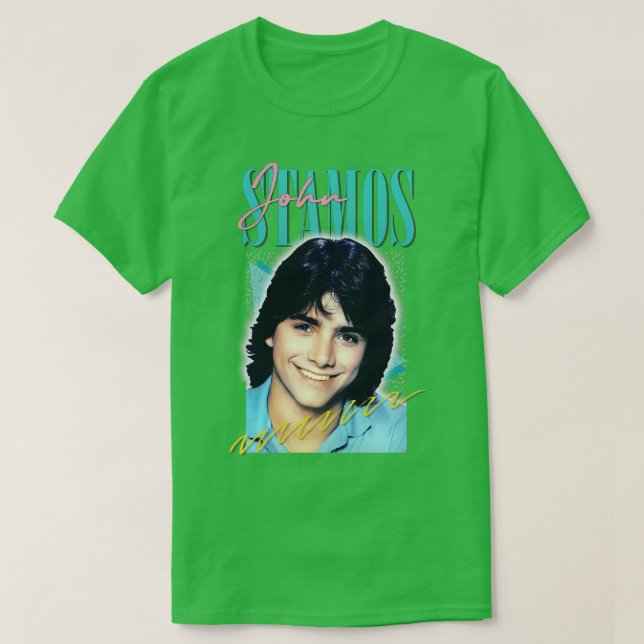 Camiseta John Stamos Aestic Retro Fan Art (Frente do Design)