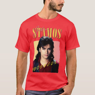 Camiseta John Stamos Design estético dos anos 80