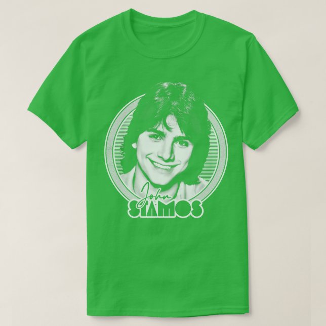 Camiseta John Stamos Retro Fan Art 1 (Frente do Design)