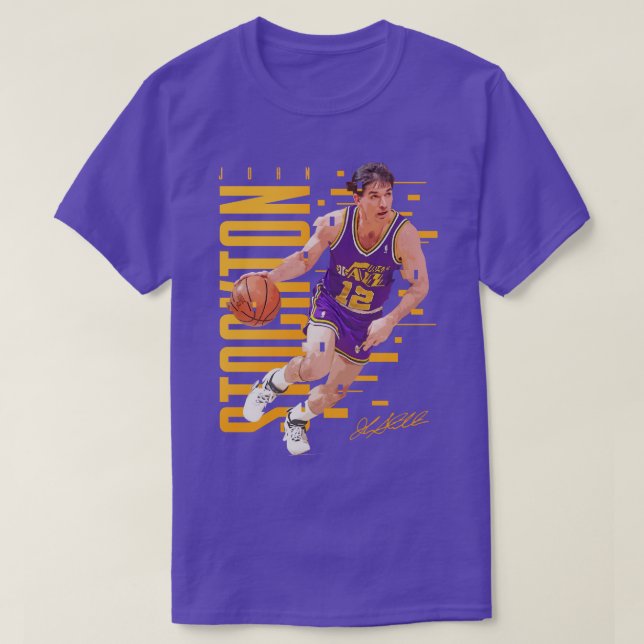 Camiseta John Stockton (Frente do Design)