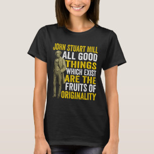 Camiseta John Stuart Mill Filósofo Citação Teac Filosofia