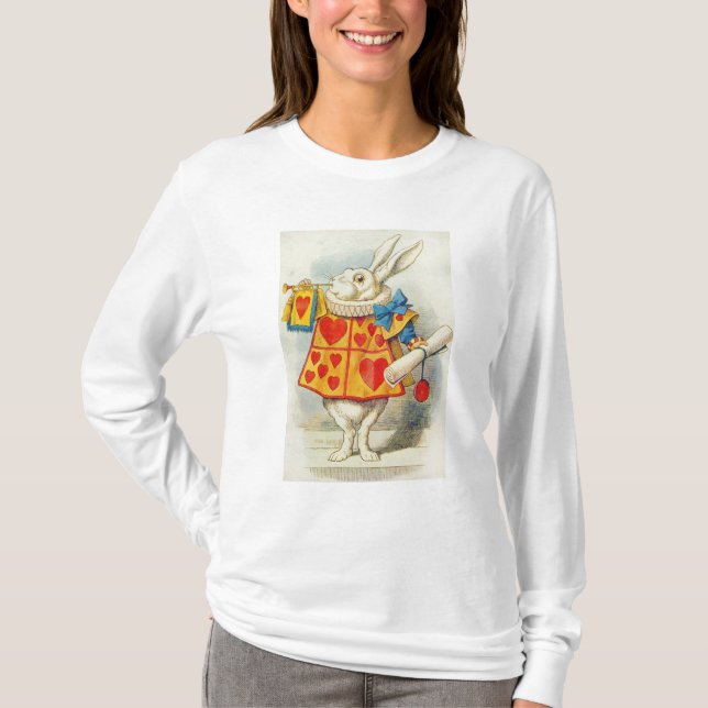 Camiseta John Tenniel | Coelho Branco (Frente)
